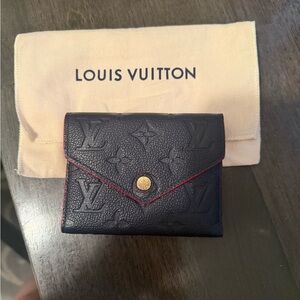 Louis Vuitton Navy Blue compact wallet